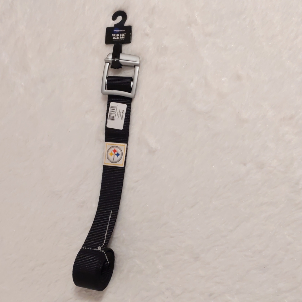 NFL Pittsburgh Steelers Field Belt Unisex S / M Waist 32”-42” Men Women NEW - Picture 2 of 8